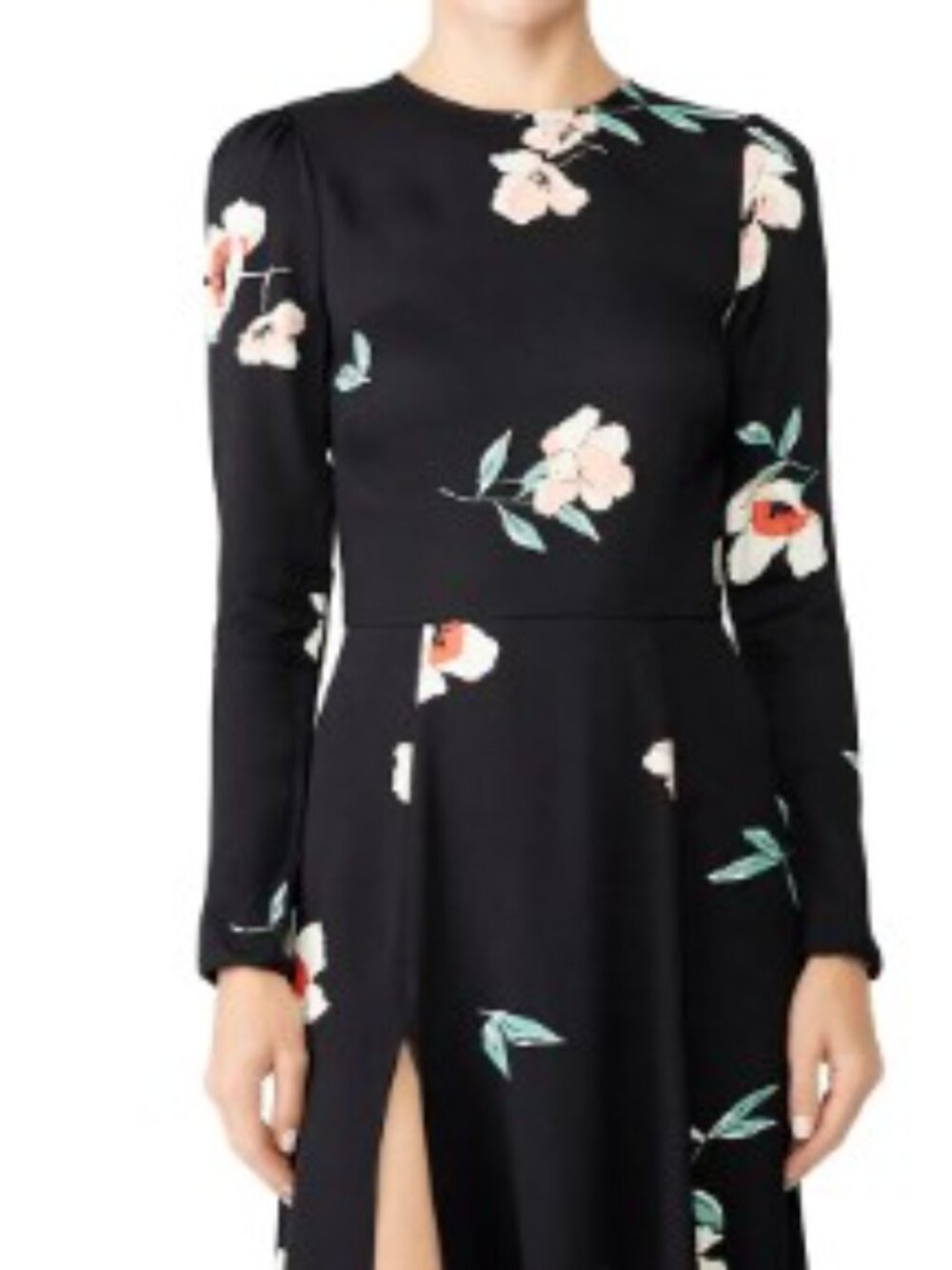Reformation floral high neck mini dress with open back floral vanessa